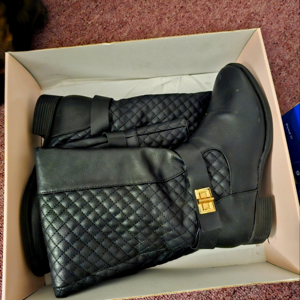 Justfab knee high riding boots